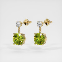 <span>2.02</span>&nbsp;<span class="tooltip-light">Ct.Tw.<span class="tooltiptext">Total Carat Weight</span></span> Gemstone Earrings, 14K Yellow Gold 3