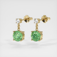 <span>1.76</span>&nbsp;<span class="tooltip-light">Ct.Tw.<span class="tooltiptext">Total Carat Weight</span></span> Gemstone Earrings, 14K Yellow Gold 3