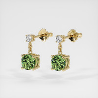 <span>1.35</span>&nbsp;<span class="tooltip-light">Ct.Tw.<span class="tooltiptext">Total Carat Weight</span></span> Gemstone Earrings, 14K Yellow Gold 3