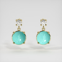 <span>1.00</span>&nbsp;<span class="tooltip-light">Ct.Tw.<span class="tooltiptext">Total Carat Weight</span></span> Gemstone Earrings, 14K Yellow Gold 1