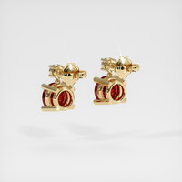 0.84 Ct.Tw. Ruby Earrings, 18K Yellow Gold 4
