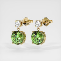 5.53 Ct.Tw. Gemstone Earrings, 18K Yellow Gold 3