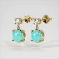 <span>1.00</span>&nbsp;<span class="tooltip-light">Ct.Tw.<span class="tooltiptext">Total Carat Weight</span></span> Gemstone Earrings, 18K Yellow Gold 3