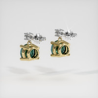 <span>1.00</span>&nbsp;<span class="tooltip-light">Ct.Tw.<span class="tooltiptext">Total Carat Weight</span></span> Sapphire Earrings, 14K Yellow & White 4