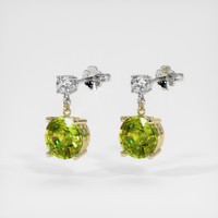 <span>2.02</span>&nbsp;<span class="tooltip-light">Ct.Tw.<span class="tooltiptext">Total Carat Weight</span></span> Gemstone Earrings, 14K Yellow & White 3