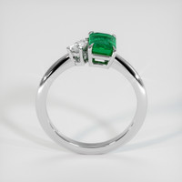 0.90 Ct. Emerald Ring, Platinum 950 3