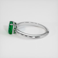 0.90 Ct. Emerald Ring, Platinum 950 4