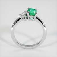 0.60 Ct. Emerald Ring, Platinum 950 3