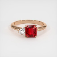 1.26 Ct. Ruby Ring, 14K Rose Gold 1