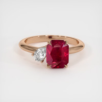 2.31 Ct. Ruby Ring, 14K Rose Gold 1