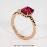 2.31 Ct. Ruby Ring, 14K Rose Gold 2