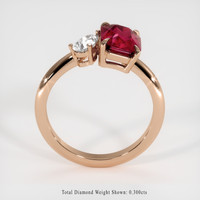 2.31 Ct. Ruby Ring, 14K Rose Gold 3