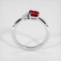 0.89 Ct. Ruby Ring, 10K White Gold 3