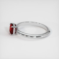 0.89 Ct. Ruby Ring, 10K White Gold 4