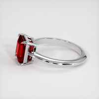 3.18 Ct. Ruby Ring, 14K White Gold 4