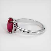 2.31 Ct. Ruby Ring, 14K White Gold 4