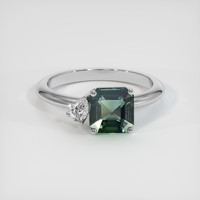 2.52 Ct. Sapphire Ring, 14K White Gold 1