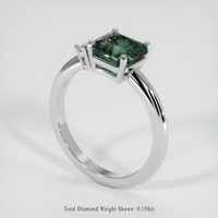 2.52 Ct. Sapphire Ring, 14K White Gold 2