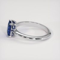 0.94 Ct. Blue Sapphire Ring, 14K White Gold 4