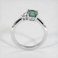 1.75 Ct. Bluish Green Sapphire Ring, 14K White Gold 3
