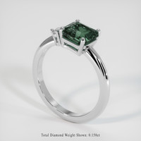 2.52 Ct. Sapphire Ring, 18K White Gold 2