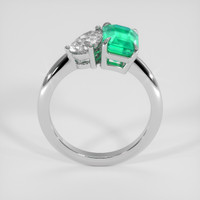 1.44 Ct. Emerald Ring, 18K White Gold 3
