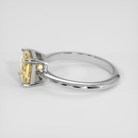 2.51 Ct. Yellow Sapphire Ring, 18K White Gold 4
