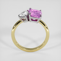 3.13 Ct. Pinkish Purple Sapphire Ring, 14K White & Yellow 3