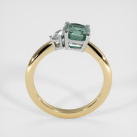 1.75 Ct. Bluish Green Sapphire Ring, 14K White & Yellow 3