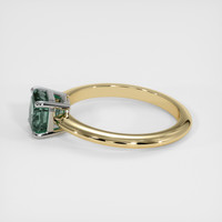 1.75 Ct. Bluish Green Sapphire Ring, 14K White & Yellow 4