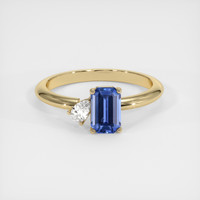 1.72 Ct. Blue Sapphire Ring, 10K Yellow Gold 1