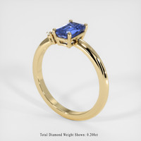 1.72 Ct. Blue Sapphire Ring, 10K Yellow Gold 2