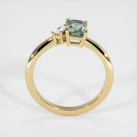 1.15 Ct. Green Sapphire Ring, 10K Yellow Gold 3