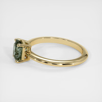 1.15 Ct. Green Sapphire Ring, 10K Yellow Gold 4
