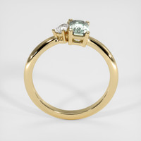 0.76 Ct. Bluish Green Sapphire Ring, 10K Yellow Gold 3
