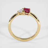 0.52 Ct. Ruby Ring, 14K Yellow Gold 3