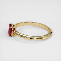 0.52 Ct. Ruby Ring, 14K Yellow Gold 4