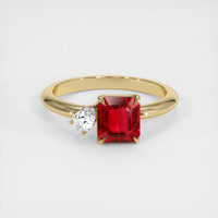 1.26 Ct. Ruby Ring, 14K Yellow Gold 1