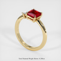 1.26 Ct. Ruby Ring, 14K Yellow Gold 2