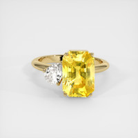 8.04 Ct. Yellow Sapphire Ring, 14K Yellow Gold 1