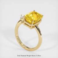 8.04 Ct. Yellow Sapphire Ring, 14K Yellow Gold 2