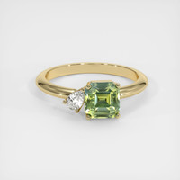 2.27 Ct. Bi Color Sapphire Ring, 18K Yellow Gold 1