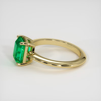 1.50 Ct. Emerald Ring, 18K Yellow Gold 4