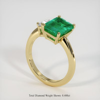 2.36 Ct. Emerald Ring, 18K Yellow Gold 2