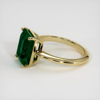 4.17 Ct. Emerald Ring, 18K Yellow Gold 4