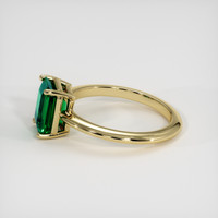 2.10 Ct. Emerald Ring, 18K Yellow Gold 4