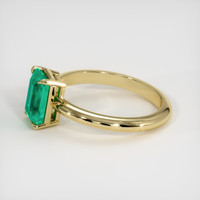 1.25 Ct. Emerald Ring, 18K Yellow Gold 4