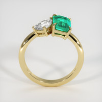 1.17 Ct. Emerald Ring, 18K Yellow Gold 3