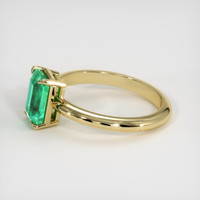 1.26 Ct. Emerald Ring, 18K Yellow Gold 4