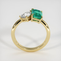 1.50 Ct. Emerald Ring, 18K Yellow Gold 3